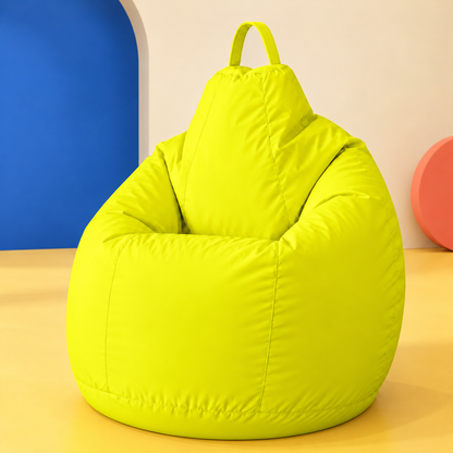 Pouf extérieur Jaune FLUO — décor funky